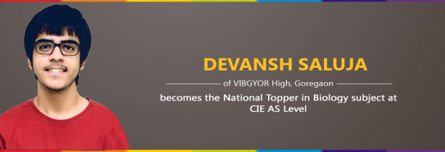 Devansh Saluja from VIBGYOR High School, Goregaon, turns National Topper