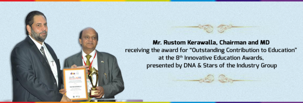 Mr. Rustom Kerawalla receives the award for Outstanding Contribution to Education
