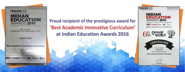 VIBGYOR High Group of Schools recognised for ‘Best Academic Innovative Curriculum’ at Indian Education Awards 2016